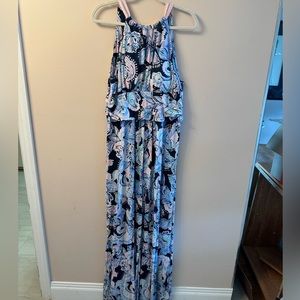 Lilly Pulitzer Sleeveless Maxi with Ribbon Bow detail